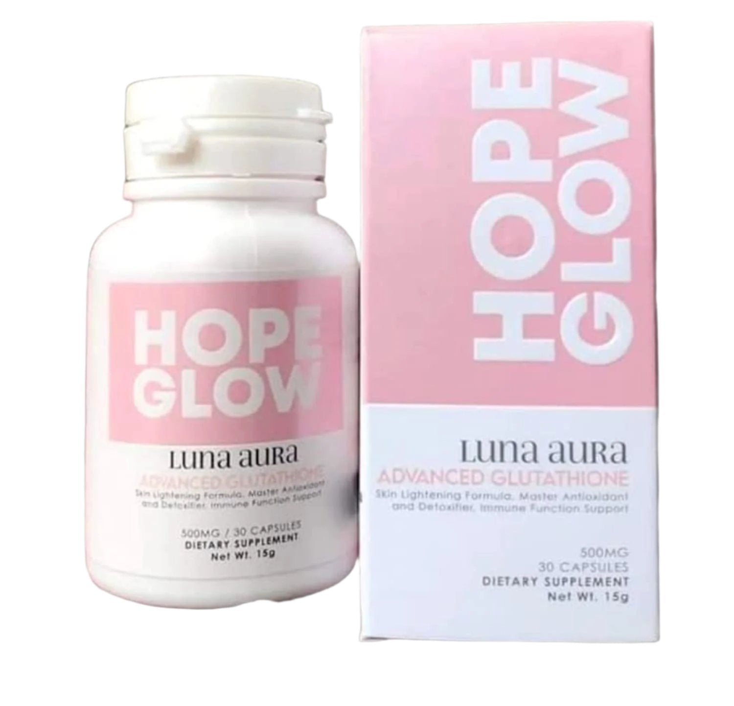Buy Luna Aura, Hope Glow Advanced Glutathione (30caps) Online in Qatar