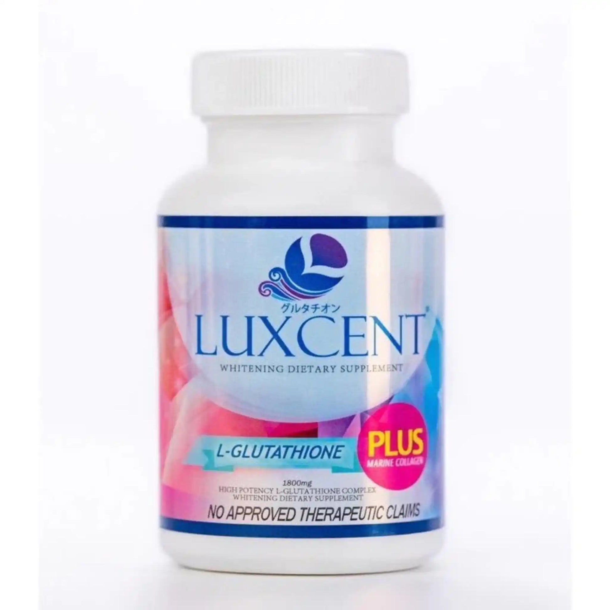 Buy Luxcent, L-Glutathione Plus Marine Collagen Luminous Capsules 1800mg 60capsules Online in Qatar