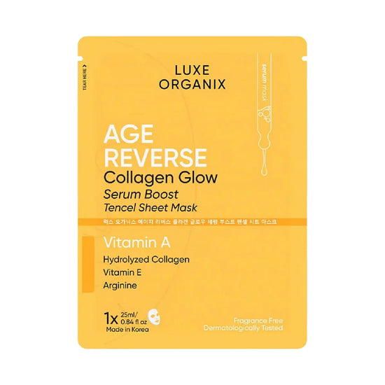 Luxe Organix Age Reverse Serum Boost Sheet Mask 25ml