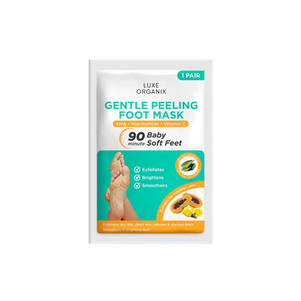 Luxe Organix Gentle Peeling Foot Mask 1 Pair