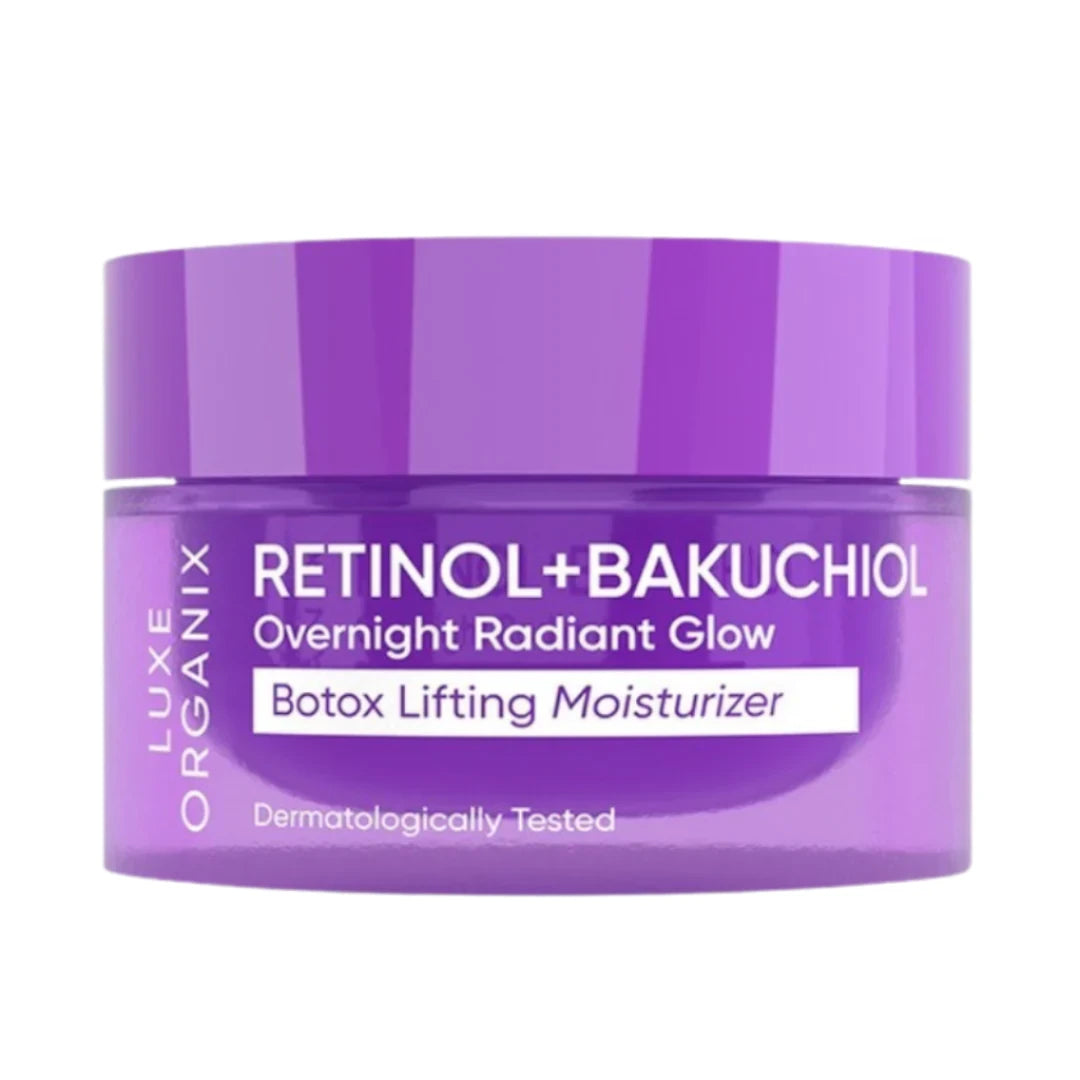 LuxeOrganixRetinol_BakuchiolOvernightRadiantGlowBotoxLiftingMoisturizer50gallaboutskindoha