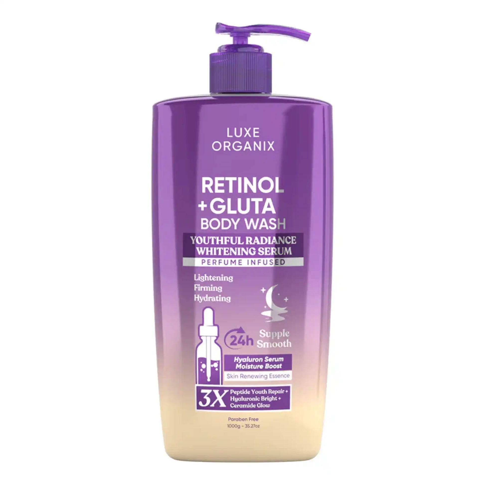 Buy Luxe Organix Retinol + Gluta Body Wash 1000g Online in Qatar