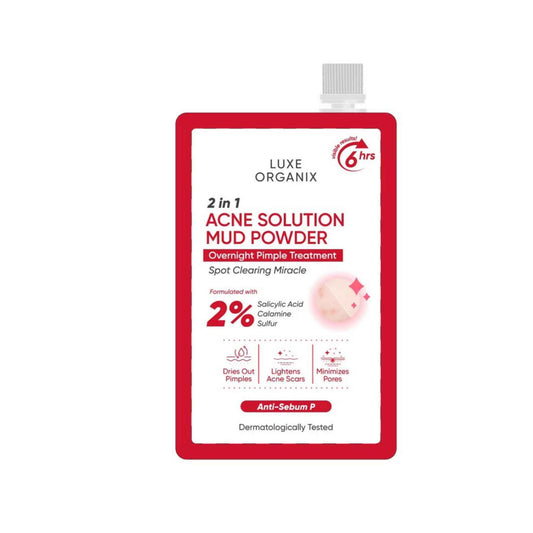 Buy Luxe Organix, 2in1 Acne Rescue Mud Powder 9g Online at the best price in Qatar