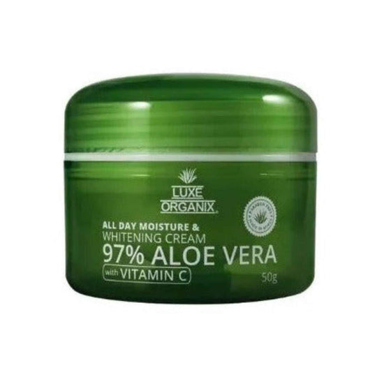 Buy Luxe Organix, 97% Aloe Vera Vitamin C Hydrabright Moisturizer 50g Online in Qatar