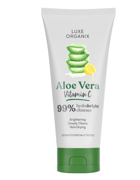 Luxe Organix, 99% Aloe Vera Vitamin C Hydra bright Cleanser 120ml