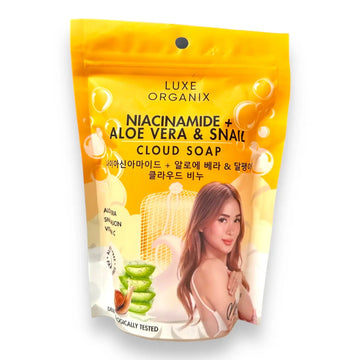 Buy Luxe Organix, Aloe Vera & Snail Moisturizing Cloud Soap 180g Online in Qatar