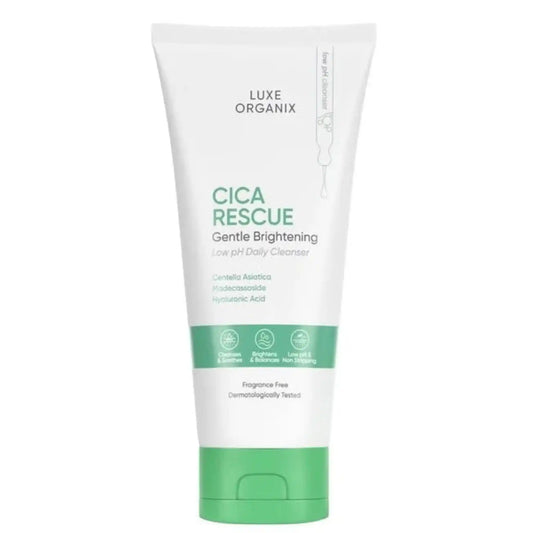 Buy Luxe Organix, Cica Rescue Gentle Brightening Cleanser 150g Online in Qatar