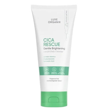 Buy Luxe Organix, Cica Rescue Gentle Brightening Cleanser 150g Online in Qatar