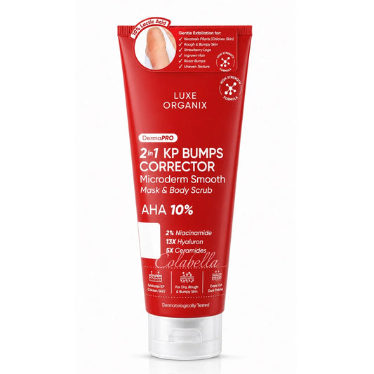 Luxe Organix, Dermo Pro 2 in 1 KP Bumps Corrector Micro Derm Smooth AHA 10% 200ml