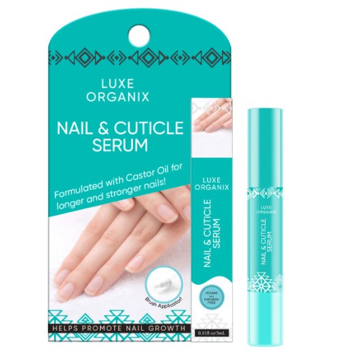 Luxe Organix, Nail and Cuticle Castor Serum 3mlallaboutskindoha
