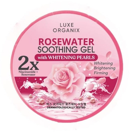 Luxe Organix, Rosewater Soothing Gel 300ml - AllAboutSkinDohaQatar