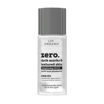 Luxe Organix, Zero Dark Marks & Textured Skin Whitening Serum AHA 5% niacinamide, Alpha Arbutin 50ml