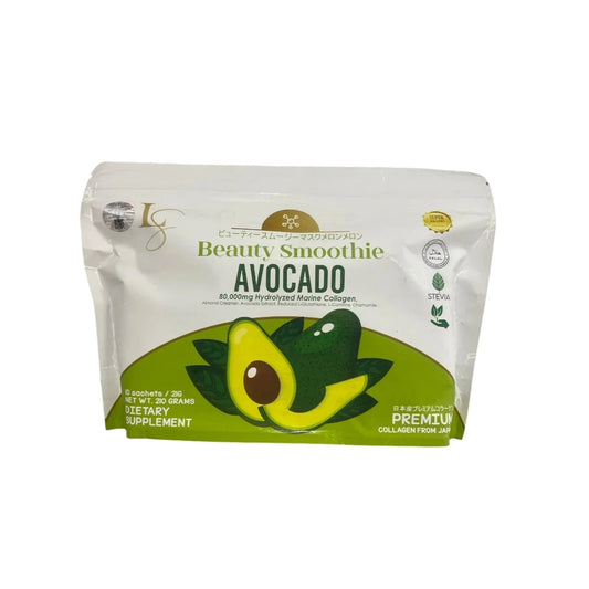 Luxe Slim, Beauty Smoothie Avocado 10sachets all about skin doha, skincare, qatar, beauty, cosmetics, trending, tiktok, snapchat, facebook, instagram