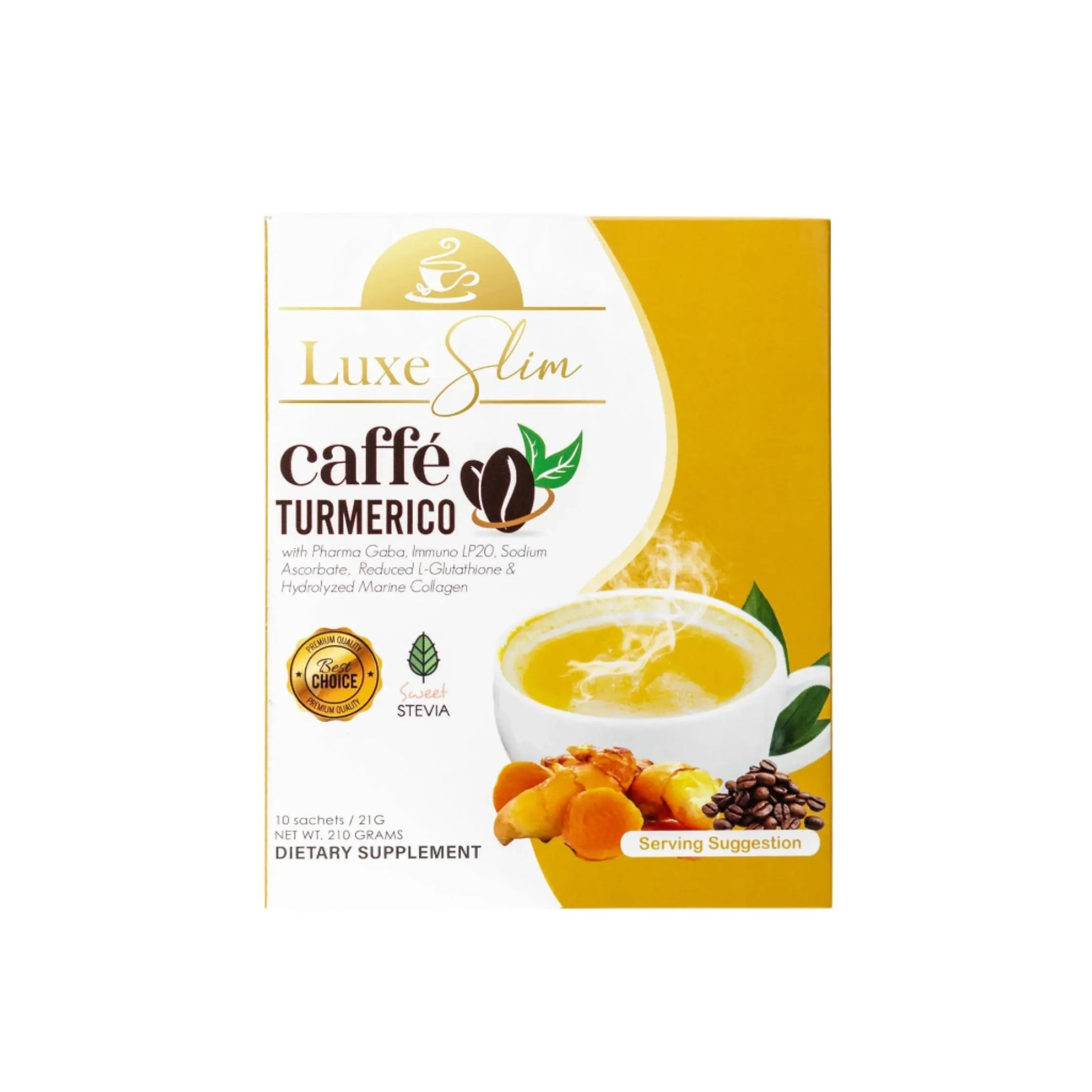 Buy Luxe Slim, Caffe Turmerico 10 Sachets Online in Qatar