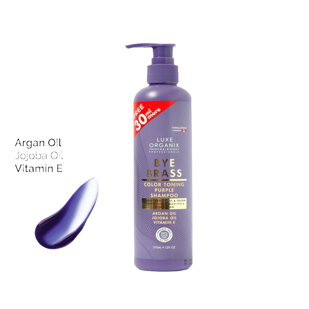 Buy Luxe Organix, Bye Brass Purple Shampoo 240ml Online in Qatar