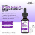 Luxe Organix, Clinical Pro Retinol Radiance Overnight Botox Lift Serum 30ml Price in Qatar