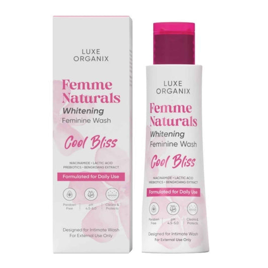 Luxe Organix, Femme Naturals Antibacterial Feminine Wash 120ml price in Qatar