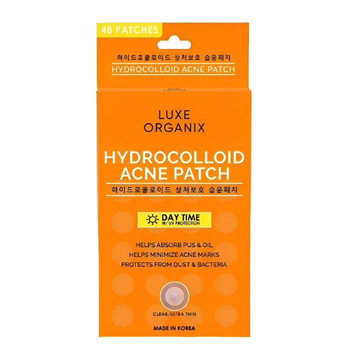 Luxe Organix, Hydrocolloid Acne Spot Patch Day 48 pcs - allaboutskindohaqatar