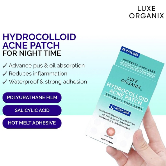 Luxe Organix, Hydrocolloid Acne Spot Patch Night 48 pcs