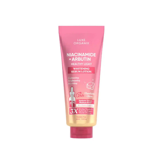 Buy Luxe Organix, Niacinamide + Arbutin Healthy Light Whitening Serum Lotion 350ml Online in Qatar