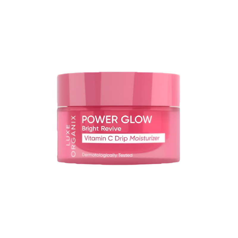 Luxe Organix, Power Glow Rbight Revive Vitamin C Drip Moisturizer 50g, all about skin doha, skincare, qatar, beauty, cosmetics, trending, tiktok, snapchat, facebook, instagram, Perfume, reels, hightlights, followers, fyp