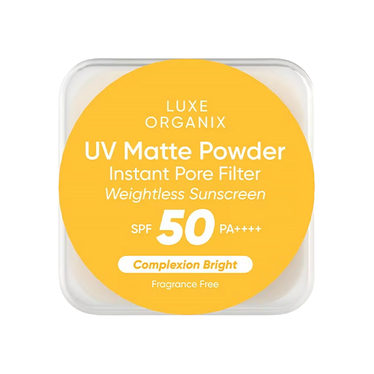 Luxe Organix, UV Matte Powder Instant Pore Filter Weightless Sunscreen SPF50 PA++++ 15g, all about skin doha, skincare, qatar, beauty, cosmetics, trending, tiktok, snapchat, facebook, instagram, Perfume, reels, hightlights, followers, fyp