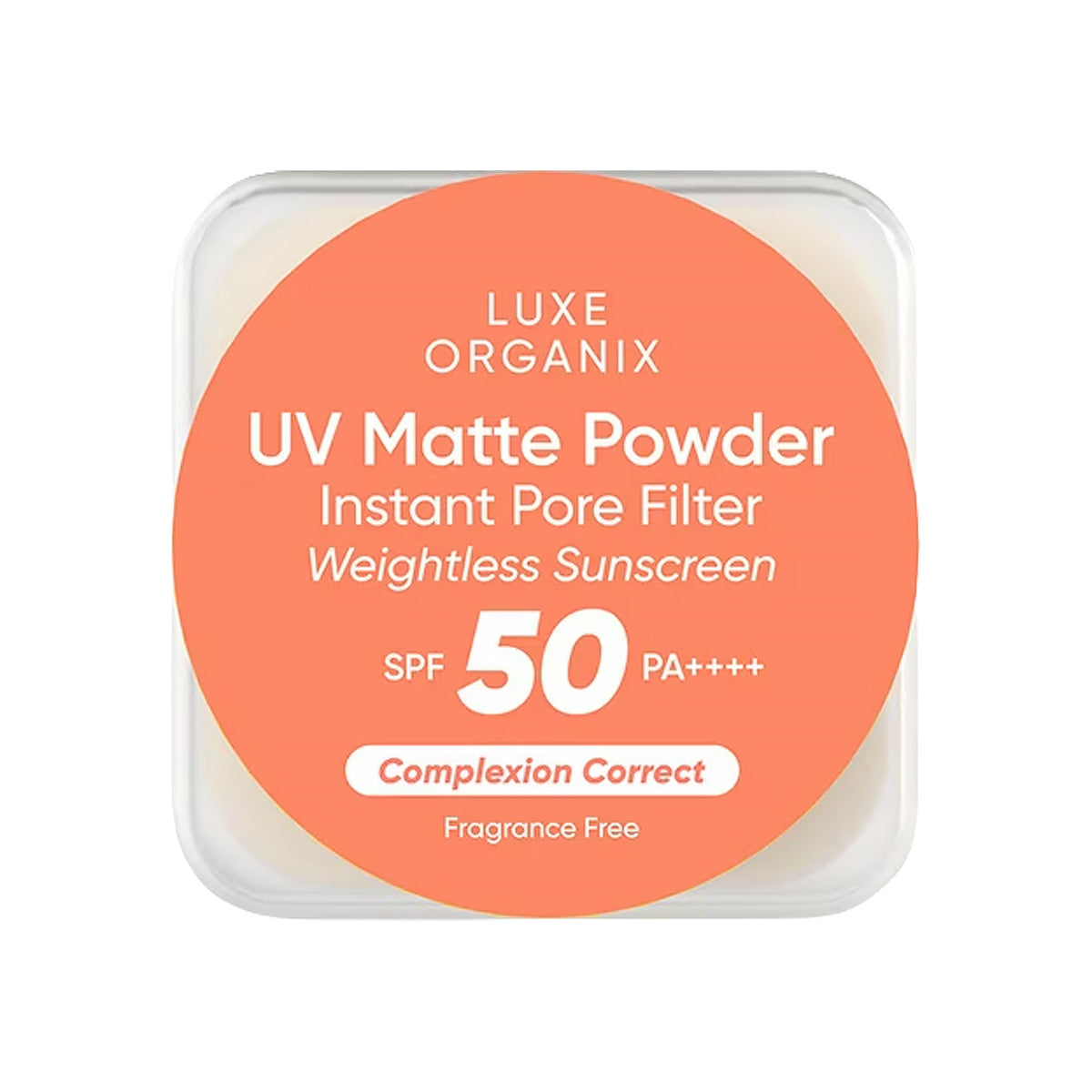 Luxe Organix, UV Matte Powder Instant Pore Filter Weightless Sunscreen SPF50 PA++++ 15g, all about skin doha, skincare, qatar, beauty, cosmetics, trending, tiktok, snapchat, facebook, instagram, Perfume, reels, hightlights, followers, fyp