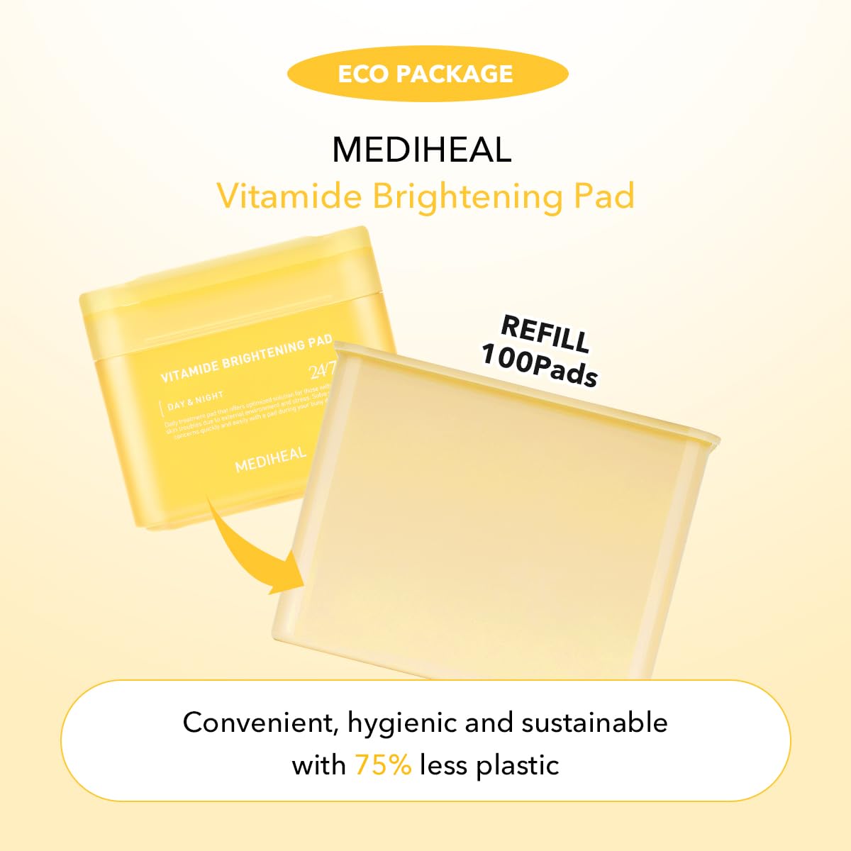 MEDIHEAL, Vitamide Brightening Pad 100padsallaboutskindoha
