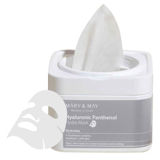 Buy Mary&May, Hyaluronic Panthenol Hydra Mask (30pcs) Online in Qatar