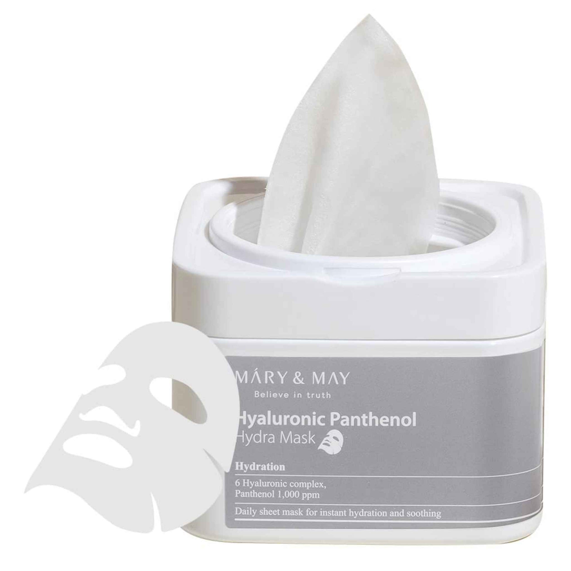 Buy Mary&May, Hyaluronic Panthenol Hydra Mask (30pcs) Online in Qatar