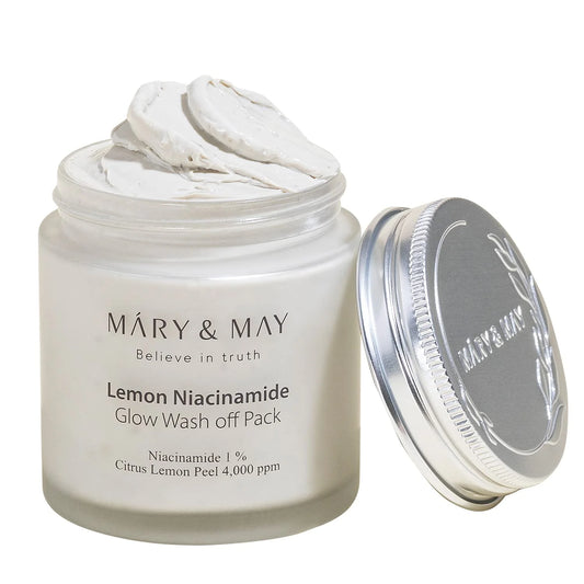 Mary&May, Lemon Niacinamide Glow Wash Off Pack 125g