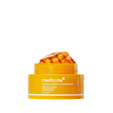 Medicube, Kojic Acid Turmeric Vita A Capsule Cream 53g, 
all about skin doha, skincare, qatar, beauty, cosmetics, trending, tiktok, snapchat, facebook, instagram, Perfume, reels, hightlights, followers, fyp