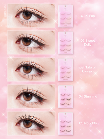 Meilinda, Baby Blink Lashes 3pairs,