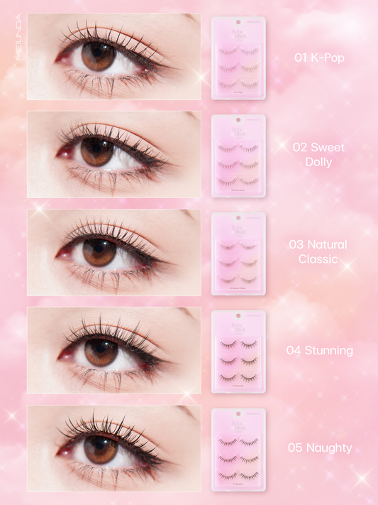 Meilinda, Baby Blink Lashes 3pairs,