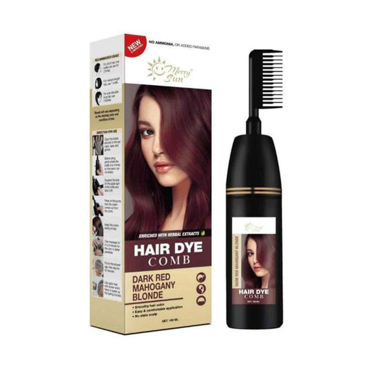 Buy Merry Sun, Hair Dye Comb Dark Red Mahogany Blonde 168ML Online in Qatar