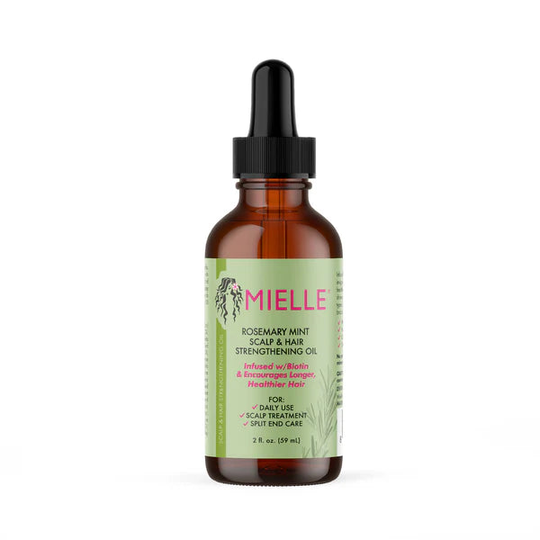 Mielle Organics, Rosemary Mint Scalp & Hair Strengthening Oil 59ml, all about skin doha, skincare, qatar, beauty, cosmetics, trending, tiktok, snapchat, facebook, instagram