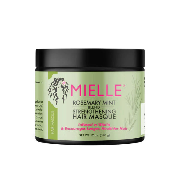 Mielle Organics, Rosemary Mint Strengthening Hair Masque 340g, all about skin doha, skincare, qatar, beauty, cosmetics, trending, tiktok, snapchat, facebook, instagram