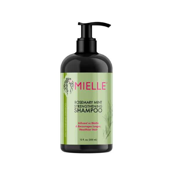 Mielle Organics, Rosemary Mint Strengthening Shampoo 355ml, all about skin doha, skincare, qatar, beauty, cosmetics, trending, tiktok, snapchat, facebook, instagram