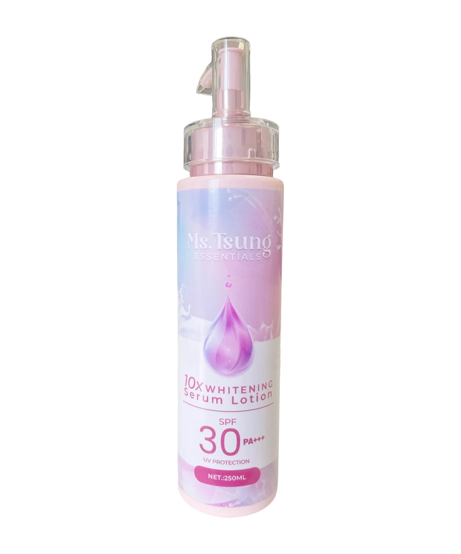 Ms.Tsung Essentials, 10x Whitening Serum Lotion SPF30 PA+++ 250ml, all about skin doha, skincare, qatar, beauty, cosmetics, trending, tiktok, snapchat, facebook, instagram, Perfume, reels, hightlights, followers