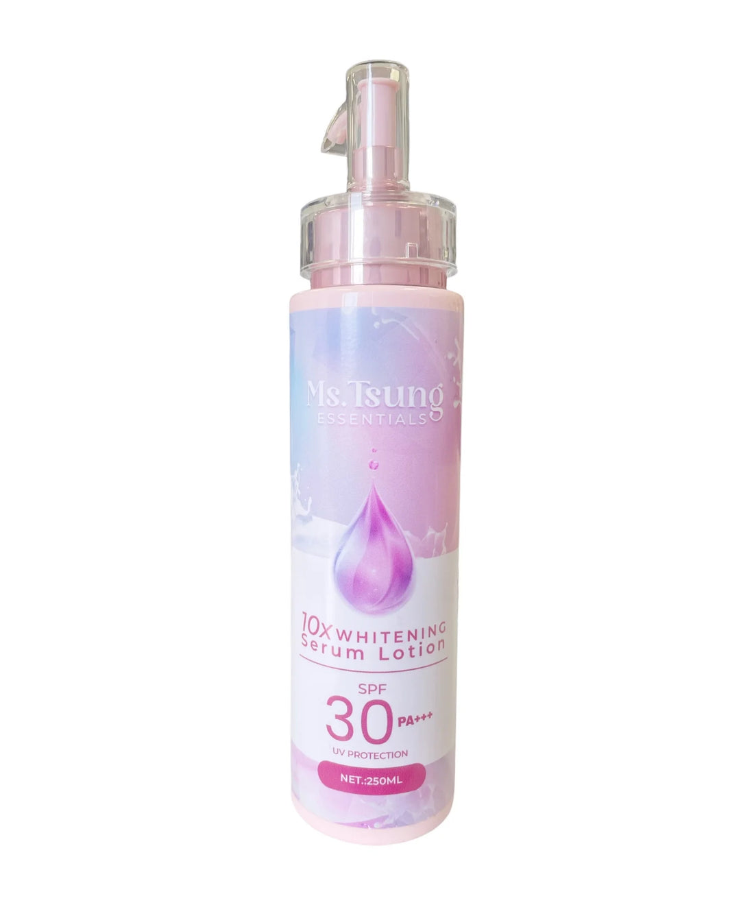 Ms.Tsung Essentials, 10x Whitening Serum Lotion SPF30 PA+++ 250ml, all about skin doha, skincare, qatar, beauty, cosmetics, trending, tiktok, snapchat, facebook, instagram, Perfume, reels, hightlights, followers