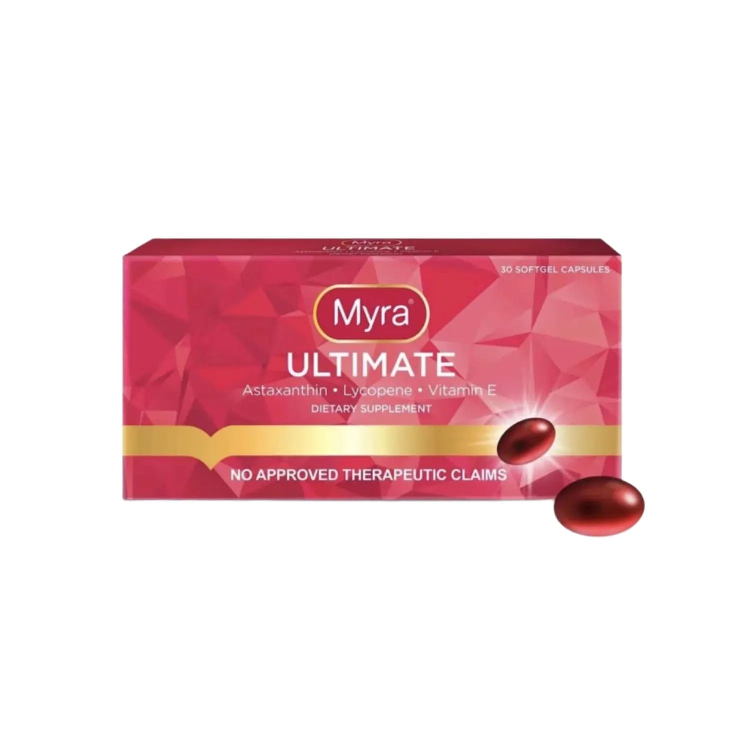Buy UL Skin Sciences Inc, Myra Utimate with Astaxanthin, Lycopene and Vitamin E, 30 Softgel Capsules Online in Qatar