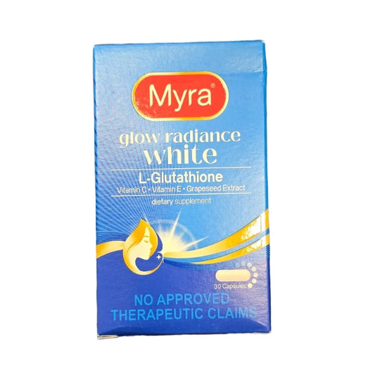 Buy Myra, Glow Radiance White L-Glutathione 30 Capsules Online in Qatar