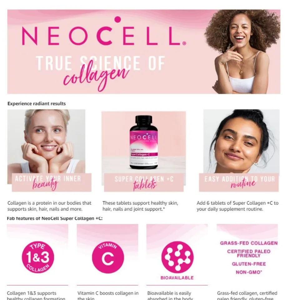 Shop NEOCELL Super Collagen + Vitamin C 120 Tablets Online in Qatar