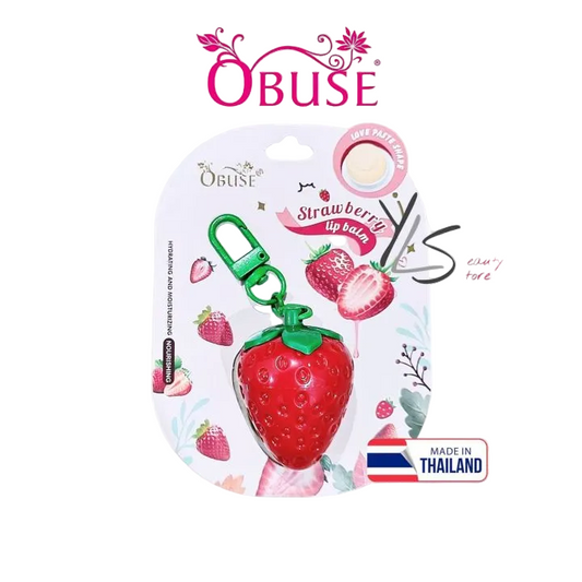 Obuse, Strawberry Lip Balm 3g, all about skin doha, skincare, qatar, beauty, cosmetics, trending, tiktok, snapchat, facebook, instagram, Perfume, reels, hightlights, followers, fyp
