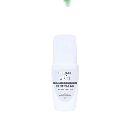 Buy Organic Skin, Intensive Whitening for Sensitive Skin Fragrance-Free Deo 40ml Online in Qatar