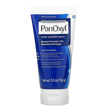 PanOxyl, Acne Foaming Wash, Benzoyl Peroxide 10% Maximum Strength, 5.5 oz (156 g)