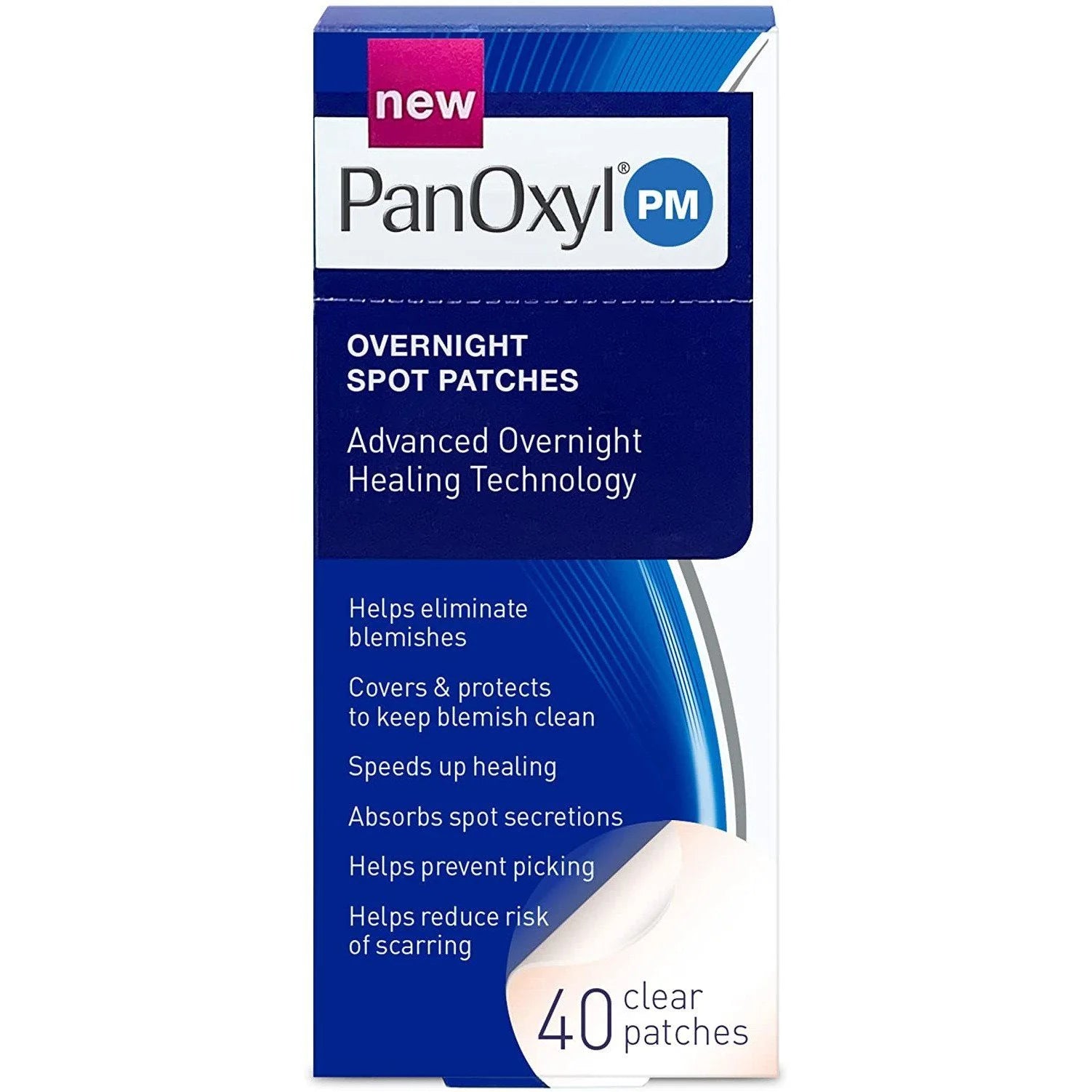 PanOxyl, Overnight Spot Patches, 40 Clear Patches