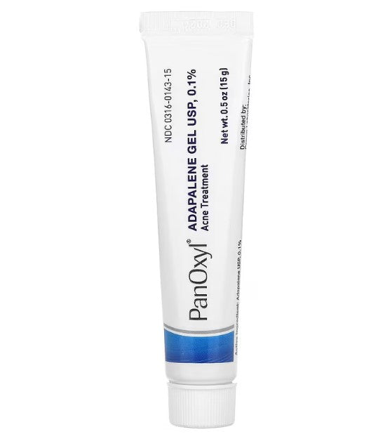 Panoxyl, Adapalene Gel USP, 0.1% Acne Treatment 0.5 oz (15gm)