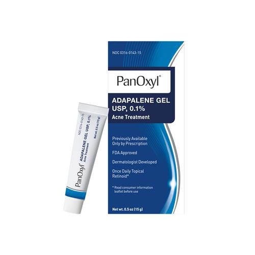 Panoxyl, Adapalene Gel USP, 0.1% Acne Treatment 0.5 oz (15gm)
