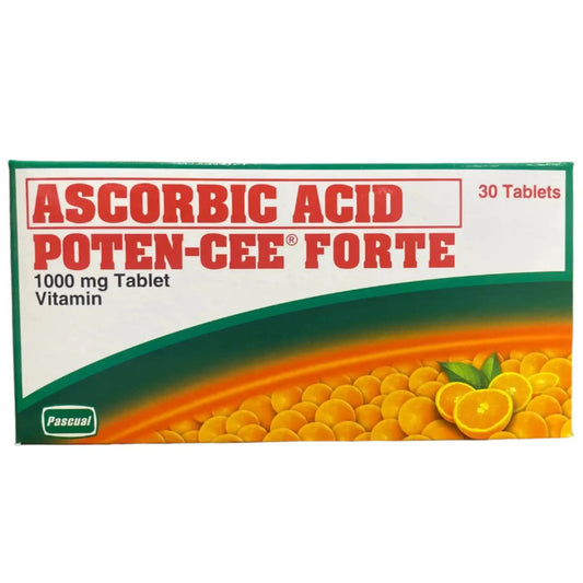 Buy Pascual, Ascorbic Acid Poten-Cee Forte 1000mg Tablet Vitamin (30 tablets) in Qatar